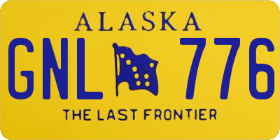 AK license plate GNL776