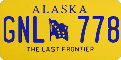 AK license plate GNL778