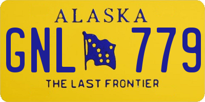 AK license plate GNL779