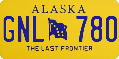 AK license plate GNL780