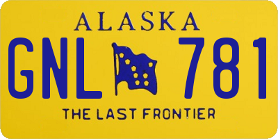 AK license plate GNL781