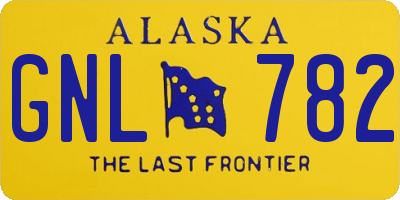 AK license plate GNL782