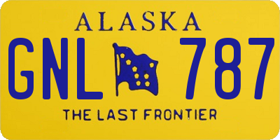 AK license plate GNL787