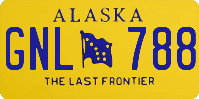 AK license plate GNL788