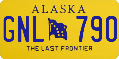 AK license plate GNL790