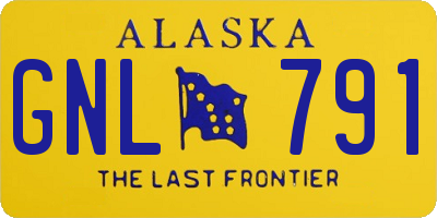 AK license plate GNL791