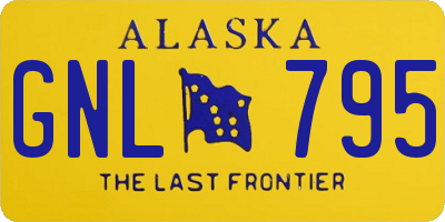 AK license plate GNL795