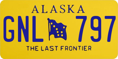 AK license plate GNL797