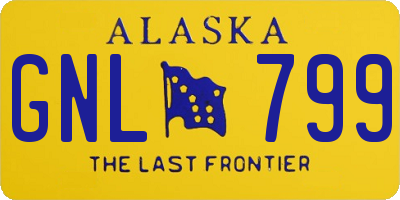 AK license plate GNL799