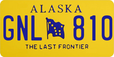 AK license plate GNL810