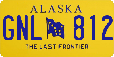 AK license plate GNL812