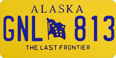 AK license plate GNL813