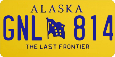 AK license plate GNL814