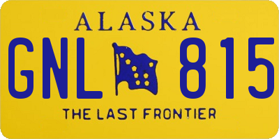 AK license plate GNL815