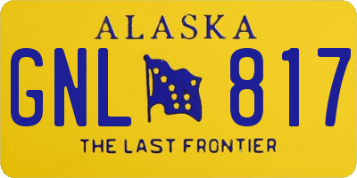 AK license plate GNL817