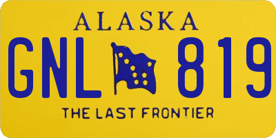 AK license plate GNL819