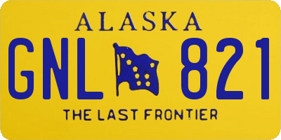 AK license plate GNL821