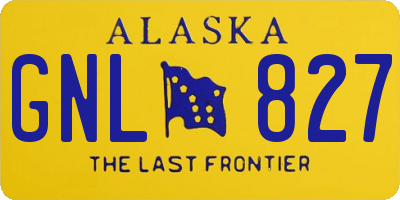 AK license plate GNL827