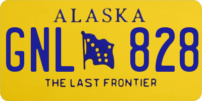 AK license plate GNL828