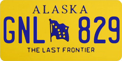 AK license plate GNL829