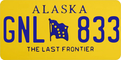 AK license plate GNL833