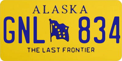 AK license plate GNL834