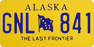 AK license plate GNL841