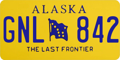 AK license plate GNL842