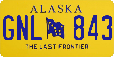 AK license plate GNL843