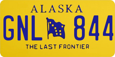 AK license plate GNL844