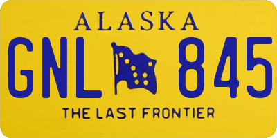 AK license plate GNL845