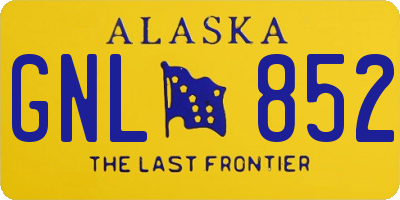 AK license plate GNL852