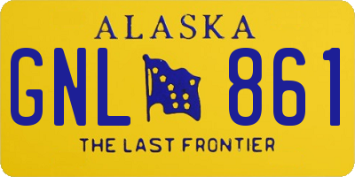 AK license plate GNL861