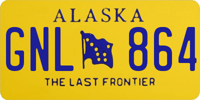 AK license plate GNL864