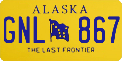 AK license plate GNL867