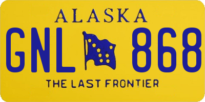 AK license plate GNL868