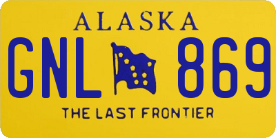 AK license plate GNL869