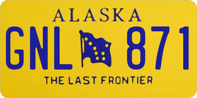 AK license plate GNL871