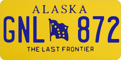 AK license plate GNL872