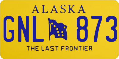 AK license plate GNL873