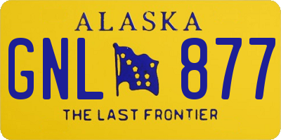 AK license plate GNL877