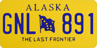 AK license plate GNL891