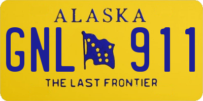 AK license plate GNL911