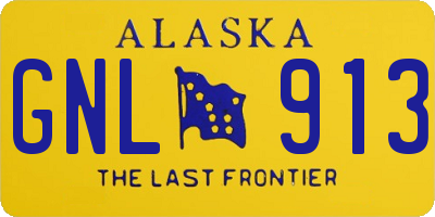 AK license plate GNL913