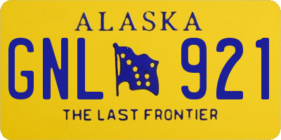 AK license plate GNL921