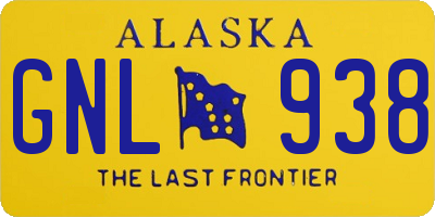 AK license plate GNL938