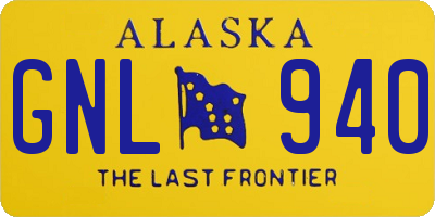 AK license plate GNL940
