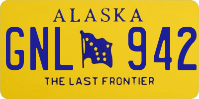 AK license plate GNL942