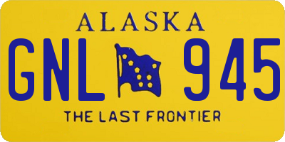 AK license plate GNL945