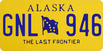 AK license plate GNL946